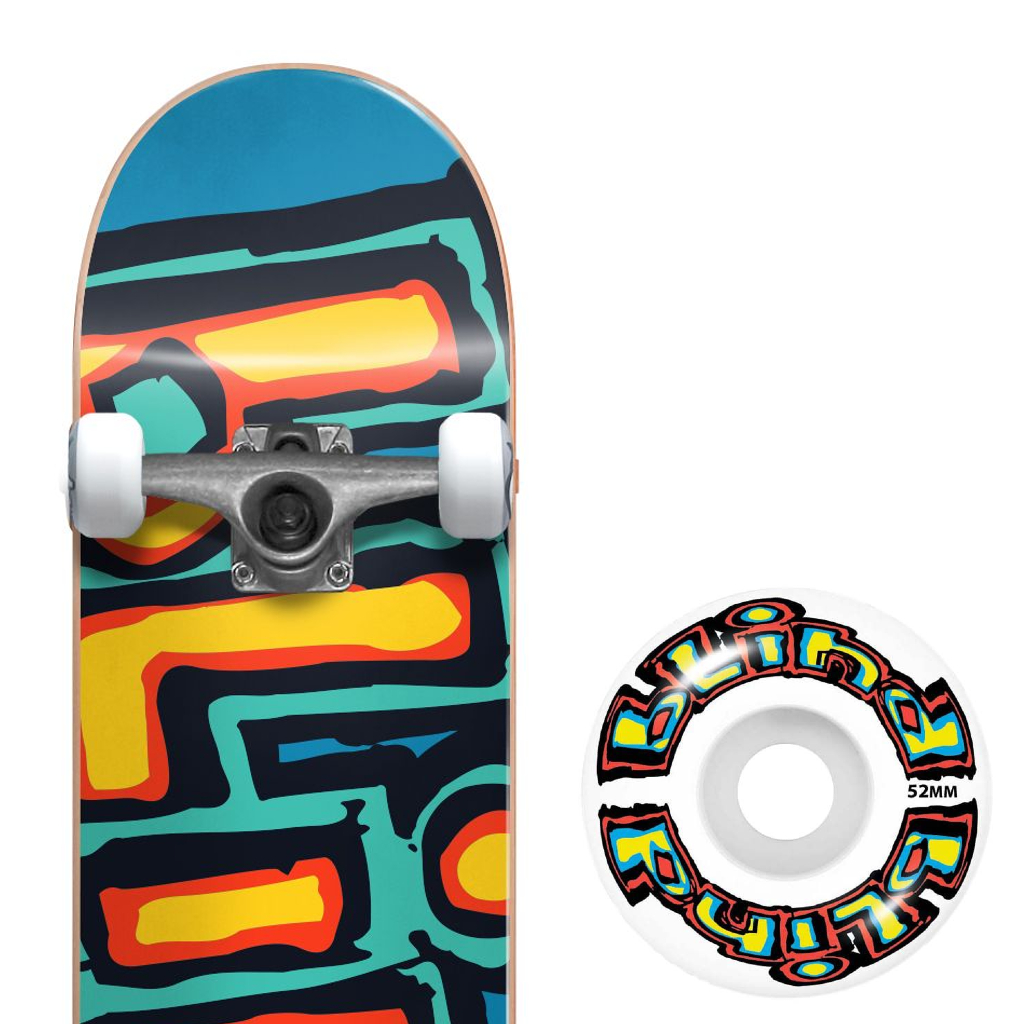 Blind Matte OG Logo Bright Red/Teal 7.75 COMPLETE – Image 3