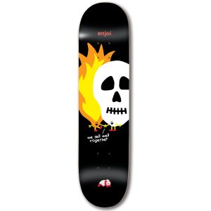 Enjoi Skulls and Flames 8.5 Black