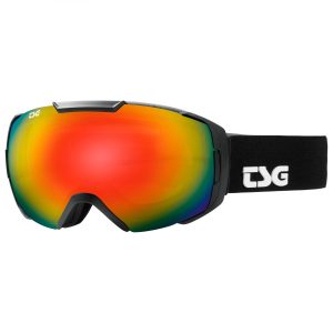 TSG Goggle One Solid Black/Rainbow Chrome