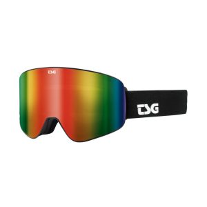 TSG Goggle Four S Solid Black/Rainbow Chrome